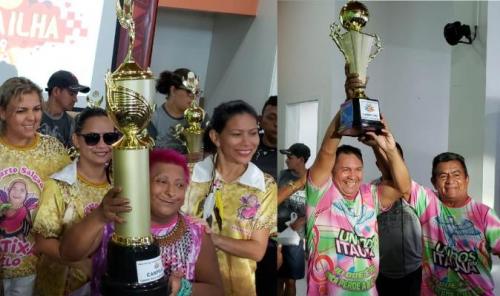 Lagarto Salgado e Unidos do Itaúna são os Campeões do Carnailha 2019