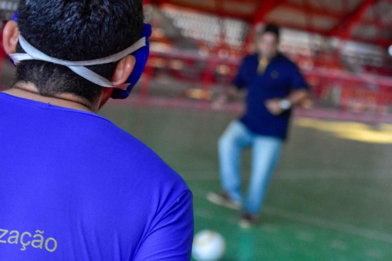 Sejel garante material para atletas do futebol de cinco da Associação de Deficientes Visuais do Amazonas Sejel garante material para atletas do futebol de cinco da Associação de Deficientes Visuais do Amazonas