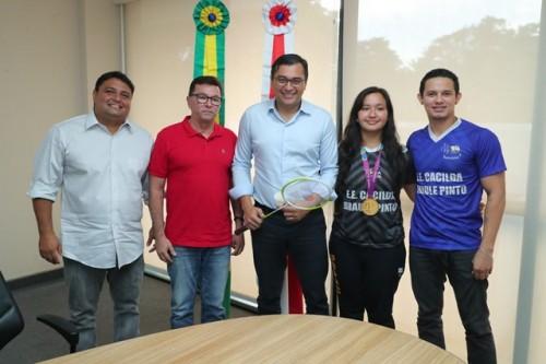 Wilson Lima recebe paratletas medalhistas no Parapan-Americano de 2019 Wilson Lima recebe paratletas medalhistas no Parapan-Americano de 2019