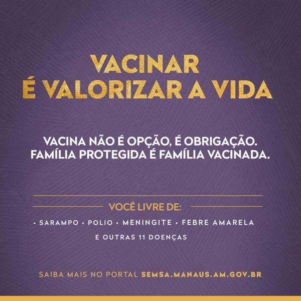 ESPECIAL PUBLICITÁRIO: Vacinar é valorizar a vida ESPECIAL PUBLICITÁRIO: Vacinar é valorizar a vida