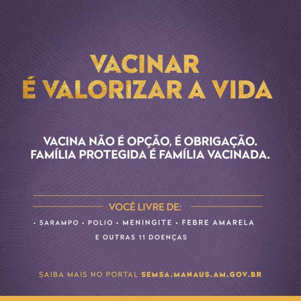 ESPECIAL PUBLICITÁRIO: Vacinar é valorizar a vida 