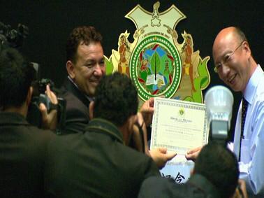 Tony Medeiros é homenageado na solenidade dos 90 anos de imigração Japonesa na Amazônia Tony Medeiros é homenageado na solenidade dos 90 anos de imigração Japonesa na Amazônia