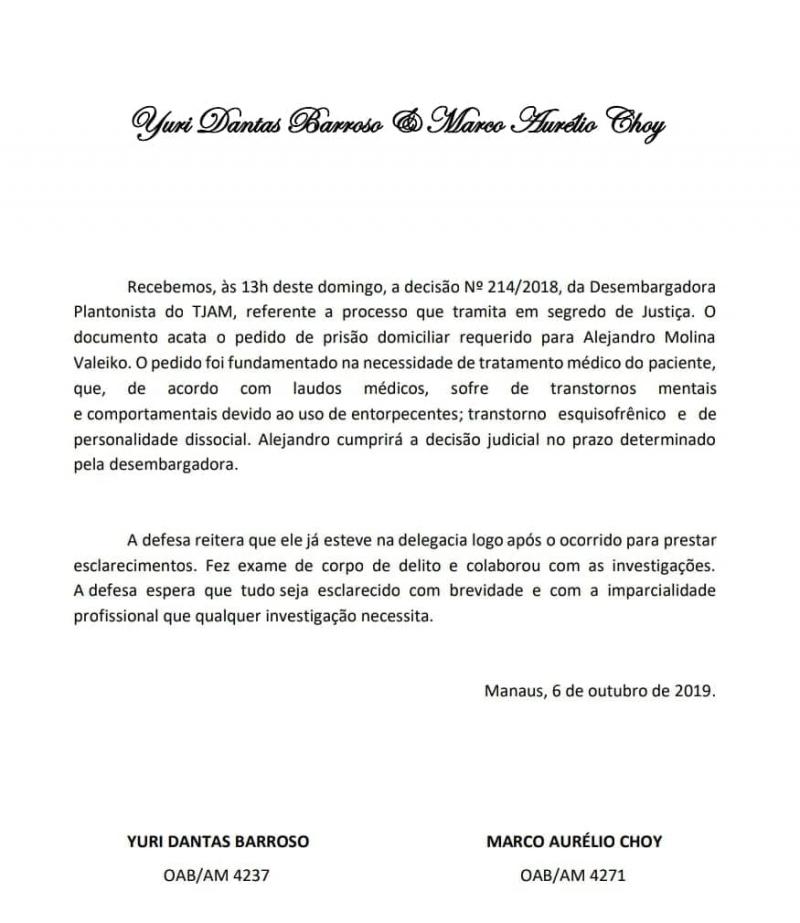 Advogados falam sobre decisão de desembargadora para prisão de Alejandro Advogados falam sobre decisão de desembargadora para prisão de Alejandro