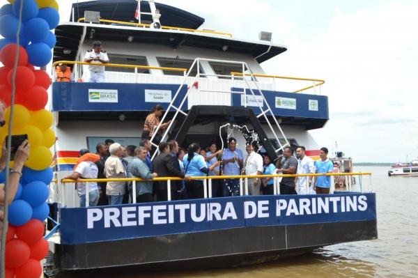 Prefeitura de Parintins inaugura UBS Fluvial Lígia Loyola e Odontomóvel 