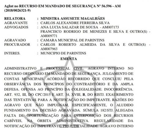 Alexandre da Carbrás perde recurso no STJ e chama de Câmara de Corrupta, Telo reage .... 