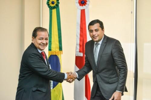 Wilson Lima empossa Otávio Gomes como controlador-geral do Estado Wilson Lima empossa Otávio Gomes como controlador-geral do Estado