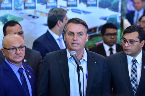 Wilson Lima e Bolsonaro abrem Feira de Sustentabilidade do PIM