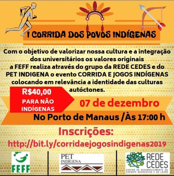 I Corrida dos Povos Indígenas está com inscrições abertas até dia 5 de dezembro I Corrida dos Povos Indígenas está com inscrições abertas até dia 5 de dezembro