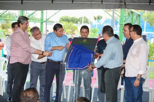 Governador Wilson Lima entrega Praça Elza Simões de Oliveira, no Centro de Manaus 