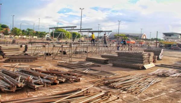 Carnailha 2020: Prefeitura De Parintins Inicia Montagem De Estrutura Carnavalesca