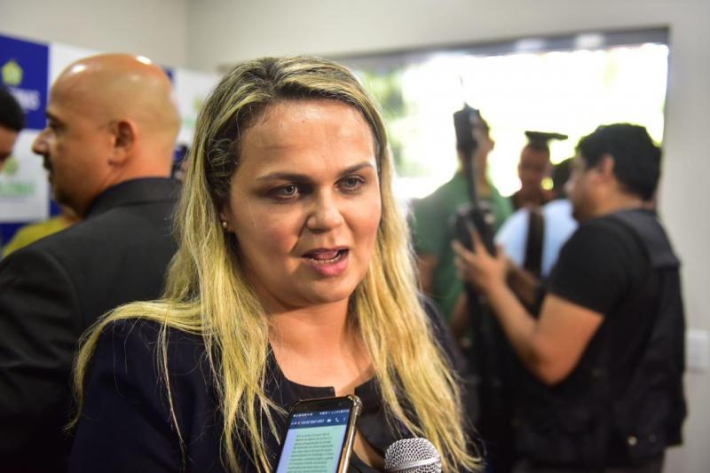 Wilson Lima anuncia Emília Ferraz nova delegada geral da Polícia Civil do Amazonas, durante inauguração da sede do DRCO