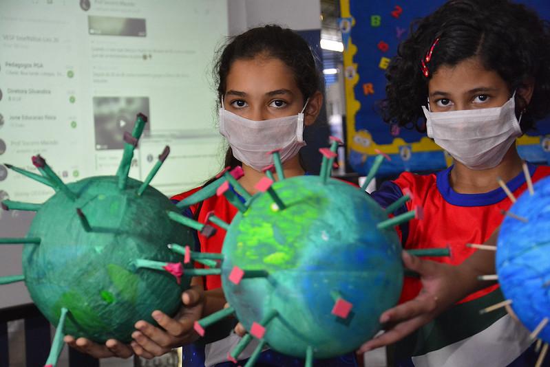 Unidades de ensino da Prefeitura de Manaus fazem ações de combate e prevenção ao coronavírus 