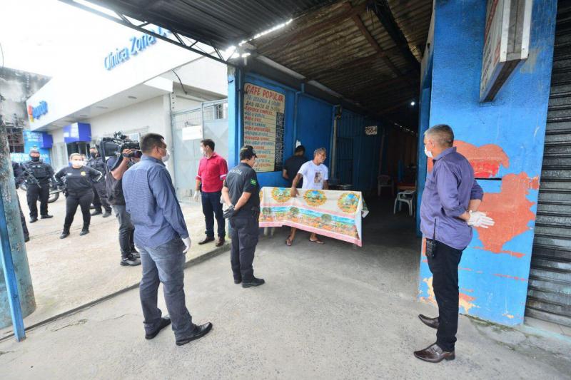 Forças de Segurança deflagram operação ‘Fique em Casa’ em pontos comerciais de Manaus