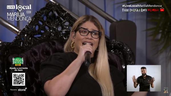 Live de Marília Mendonça quebra recorde mundial, ação é para ajudar vítimas de COVID-19