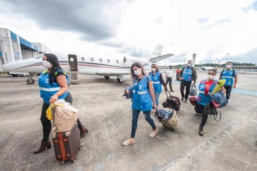 Amazonas recebe mais 13 profissionais da saúde enviados pelo Governo Federal para o combate à Covid-19