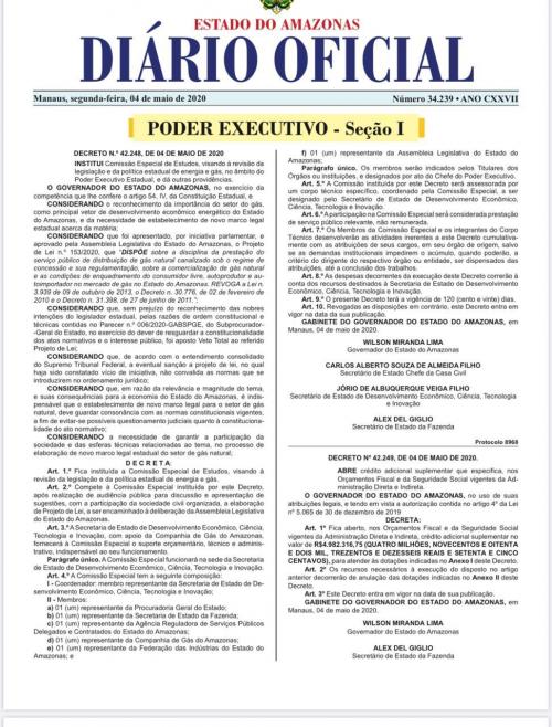 Governo do Amazonas vai promover amplo debate com a sociedade sobre o mercado de energia e gás