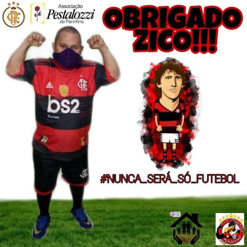Zico do Flamengo vai mandar uniforme ao parintinense Francinaldo Tchanga que tem síndrome de down 