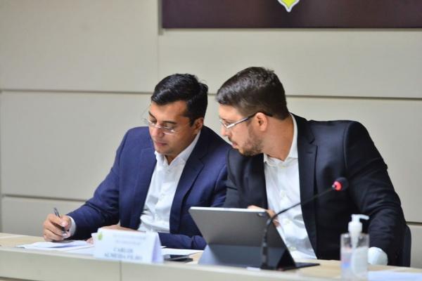 Wilson Lima e Carlos Almeida seguem com muito trabalho pela frente, diz governador do Amazonas Wilson Lima e Carlos Almeida seguem com muito trabalho pela frente, diz governador do Amazonas