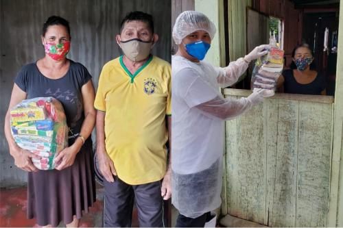 Prefeitura de Parintins entrega cesta básica para famílias em isolamento por conta do coronavírus