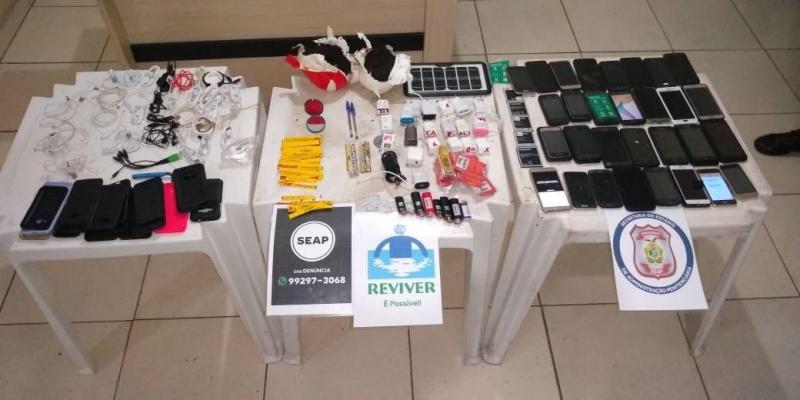 Secretaria de Administração Penitenciária impede arremesso de produtos ilegais no Compaj  
