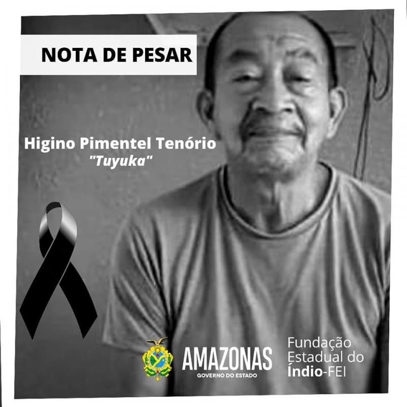 Morte do indígena Higino Tenório; Governador Wilson Lima e prefeito Arthur Neto emitem nota de pesar Morte do indígena Higino Tenório; Governador Wilson Lima e prefeito Arthur Neto emitem nota de pesar