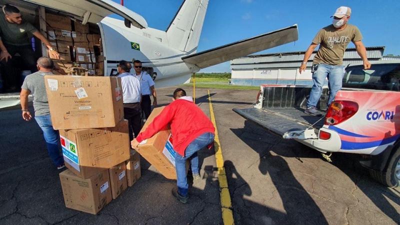Mais sete municípios do interior do Amazonas recebem respiradores para combate à Covid-19