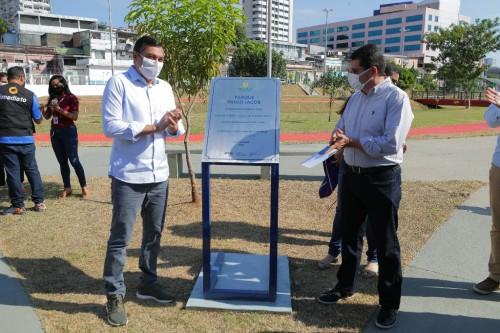 Wilson Lima reinaugura Parque Urbano Paulo Jacob no Centro de Manaus