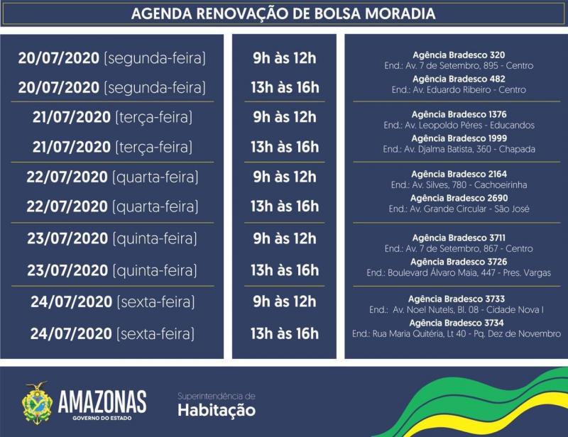 Governo do Amazonas inicia renovação de bolsa-moradia dos beneficiários do Monte Horebe, a partir desta segunda-feira (20/07)