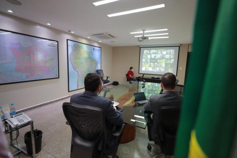 Wilson Lima participa de reunião com empresários para discutir sustentabilidade ambiental no pós-pandemia