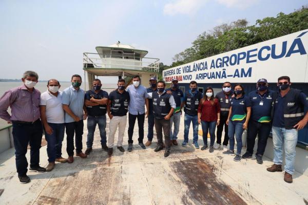 Wilson Lima entrega Posto de Fiscalização Agropecuária em área livre de febre aftosa sem vacinação, no município de Novo Aripuanã