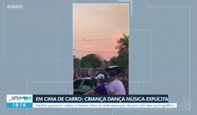 Dono do carro onde criança aparece dançando no teto presta depoimento a polícia de Manaus 