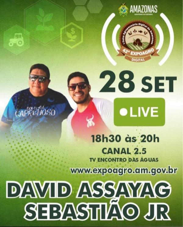 Expoagro Digital vai promover lives musicais ao som de toada e música sertaneja nos três dias de evento