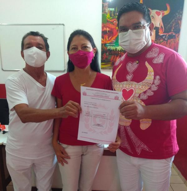 Messias e Fred confirmam candidatura da chapa 'Meu Amor é o Garantido' Messias e Fred confirmam candidatura da chapa 'Meu Amor é o Garantido'