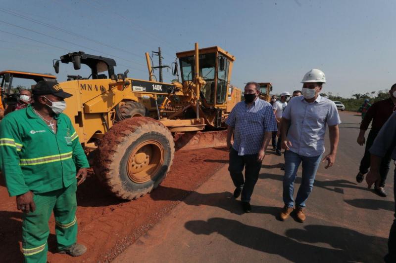 Wilson Lima inspeciona obras de duplicação da AM-070, que estão 78% concluídas