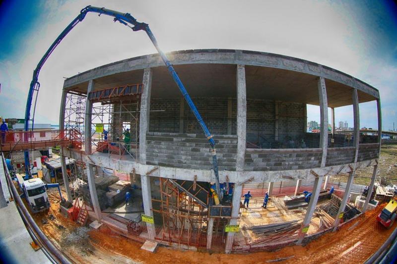 Governo do Estado avança 80% nas obras da Estação de Tratamento de Esgoto de Educandos