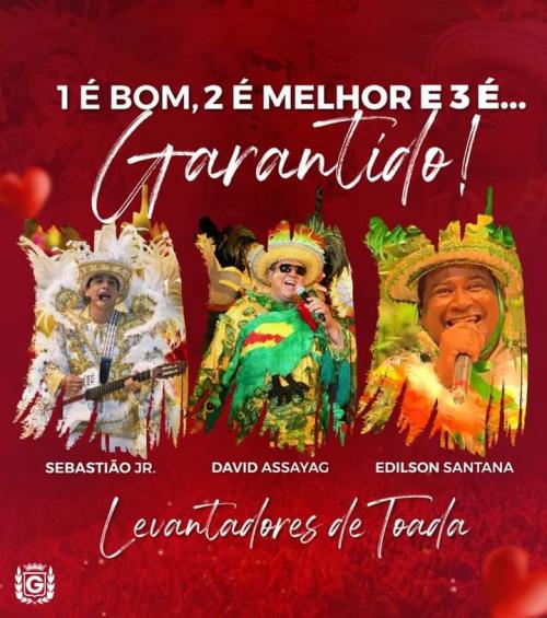 Garantido apresenta David Assayag, Sebastião Jr e Edilson Santana como levantadores de toadas 