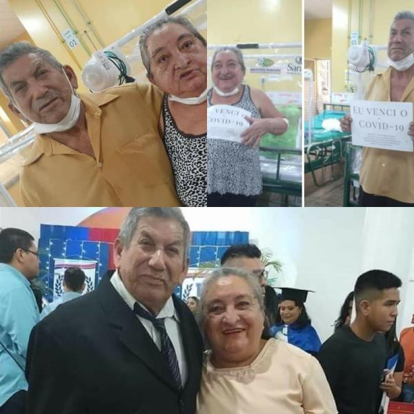 José e Arlete, 52 anos de casados, venceram o coronavírus e ganharam de presente a vida