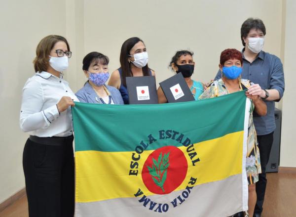 Ryota Oyama ganha quadra poliesportiva investimentos do Consulado Japonês e Secretaria de Educação do Amazonas 