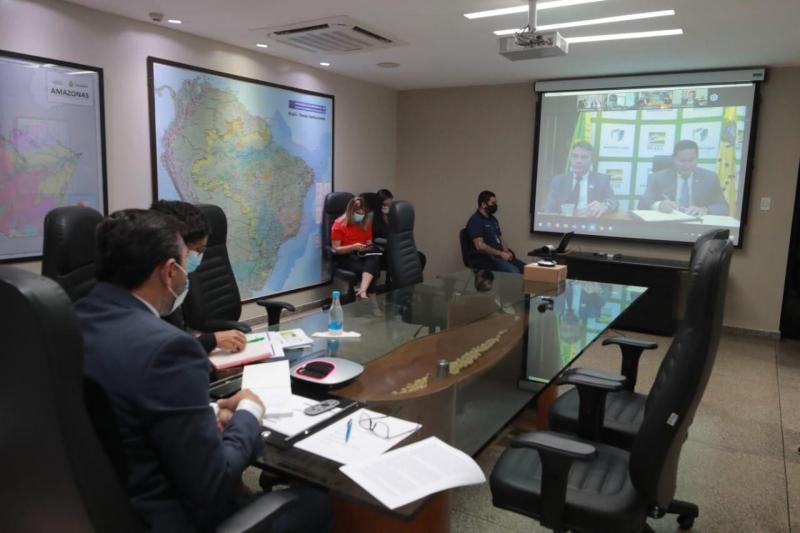 Em reunião do Conselho da Amazônia Legal, Wilson Lima destaca avanços no combate ao desmatamento e queimadas