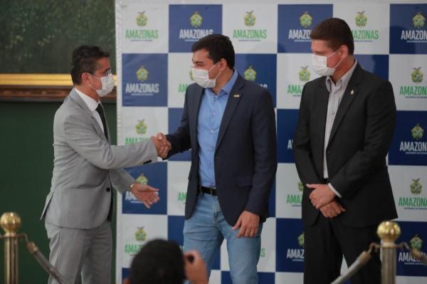 Wilson Lima e David Almeida definem parceria para ações prioritárias em saúde, segurança, infraestrutura e transporte 