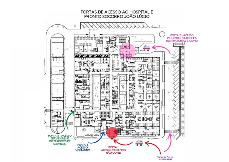 HPS João Lúcio terá entrada diferente para Covid e Não Covid