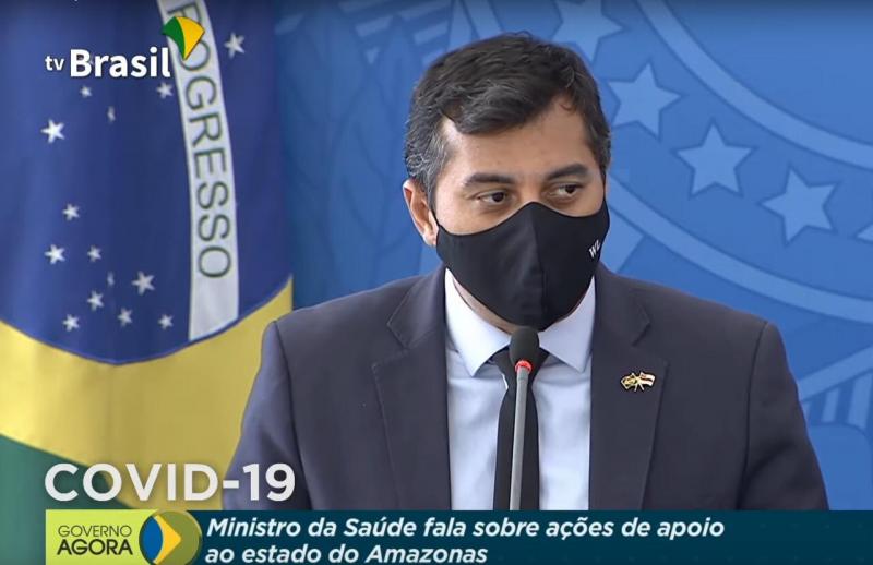 Em reunião com o presidente Jair Bolsonaro,  Wilson Lima explica ações do Estado para ampliação de leitos