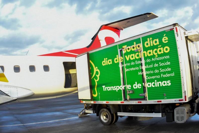 Governo do Amazonas iniciou nesta terça-feira (19/01) a distribuição das vacinas aos municípios do interior