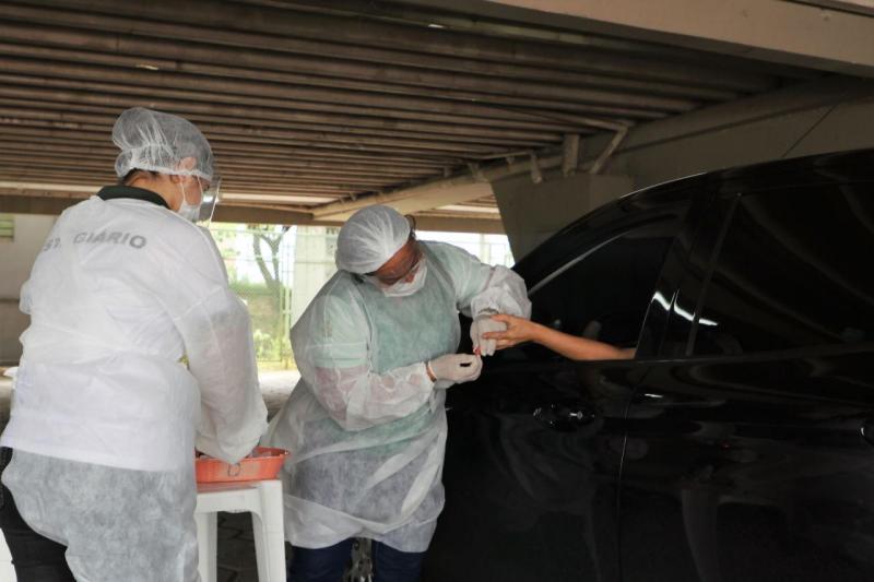 FVS-AM já realizou mais de 25 mil testes para detecção de Covid-19 no Sambódromo de Manaus