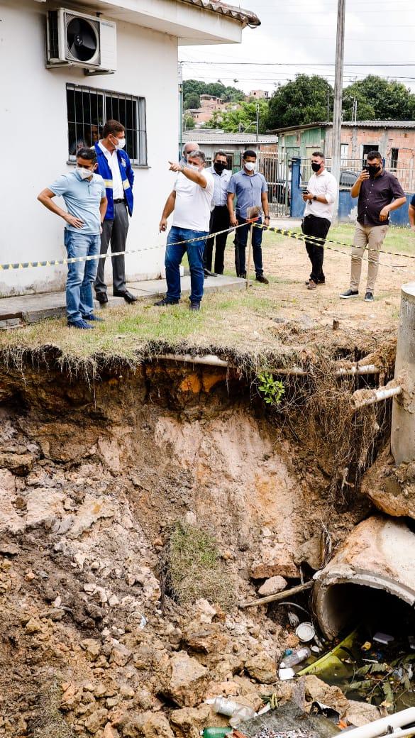 Prefeitura de Manaus  inicia obra de drenagem profunda em UBS no Riacho Doce
