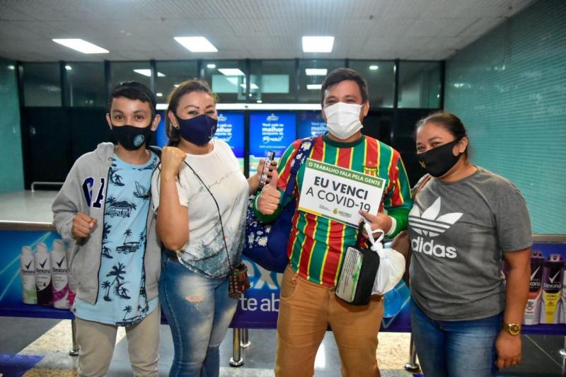 Mais sete pacientes recuperados da Covid-19 retornam a Manaus na madrugada desta sexta-feira (05/02)