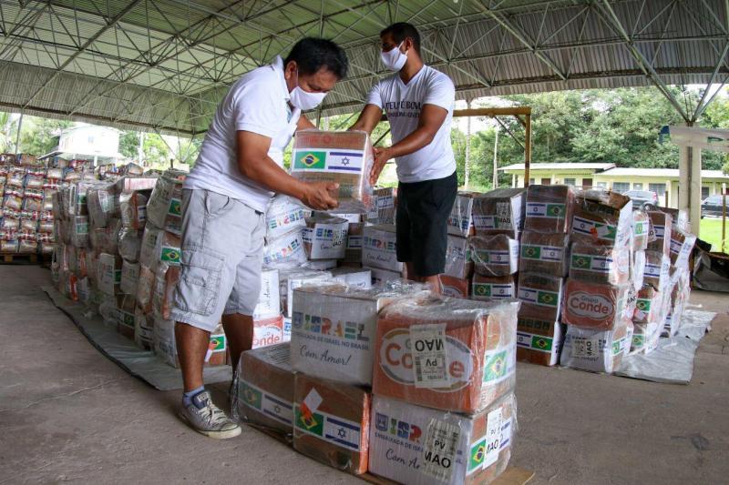  Governo garante suporte logístico no recebimento de 1.400 cestas básicas doadas pelo programa Pátria Voluntária 