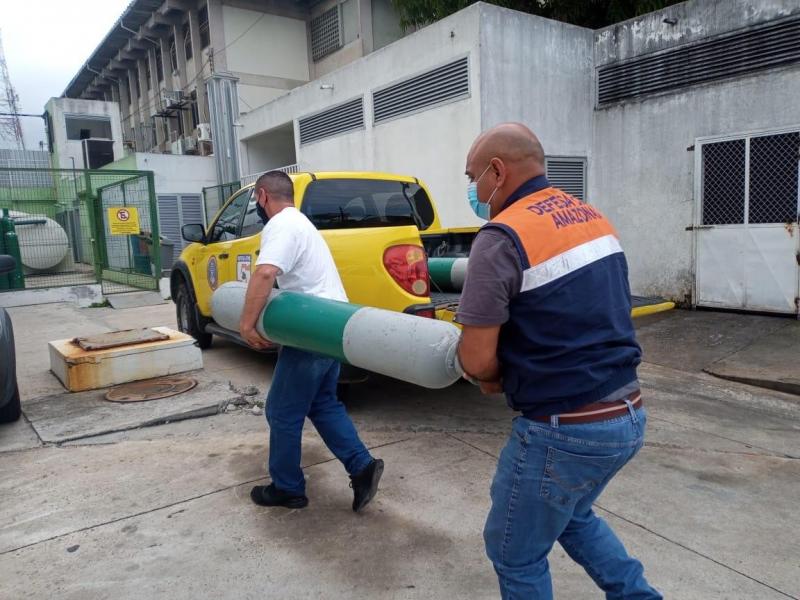 Defesa Civil do Amazonas já enviou mais de 7 mil cilindros de oxigênio reabastecidos ao interior Defesa Civil do Amazonas já enviou mais de 7 mil cilindros de oxigênio reabastecidos ao interior
