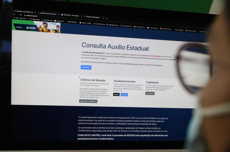 Governo do Amazonas disponibiliza novos canais de atendimento aos beneficiários do Cartão Auxílio Estadual