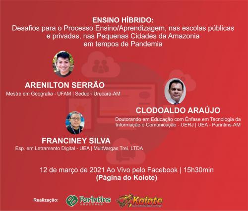 Ensino híbrido: desafios para o processo ensino/aprendizagem, nas escolhas públicas e privadas, na Amazônia em tempos de Pandemia 